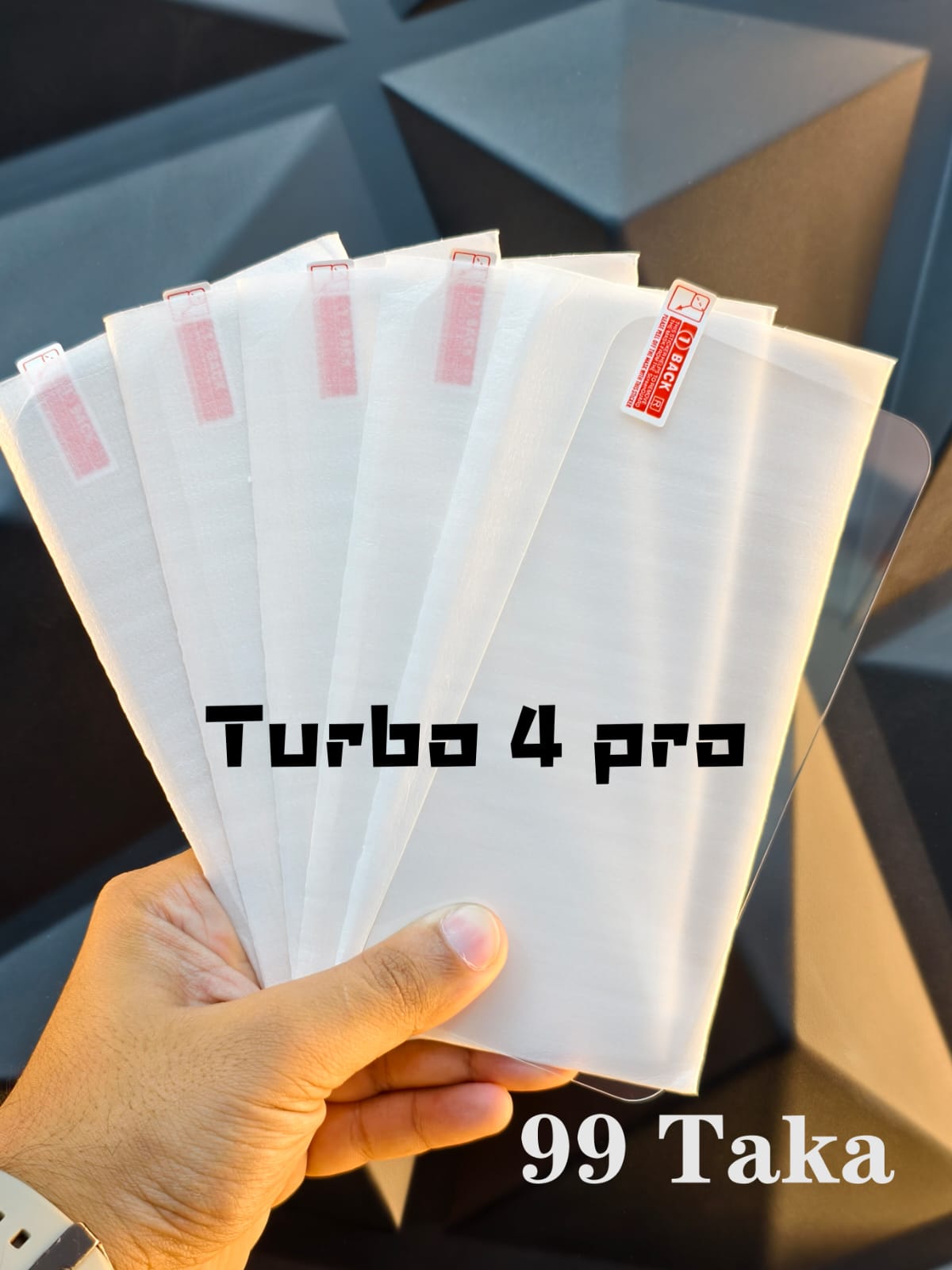 Turbo 4 Pro Full Transparent Screen Protector